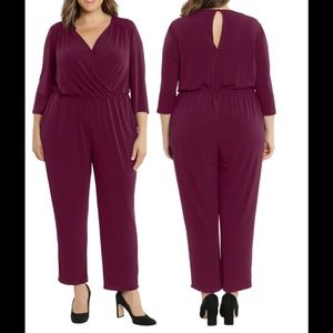 LONDON TIMES // Surplice Jumpsuit